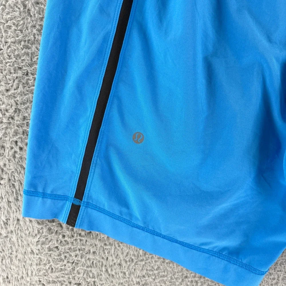 Lululemon Pace Breaker Shorts Mens XL Blue Lined Athletic Running Workout 9 Inch